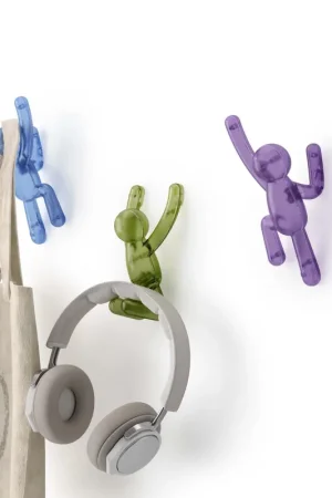 Nuovo Arrivo Set 3 pezzi ganci da parete in plastica trasparente dal design moderno