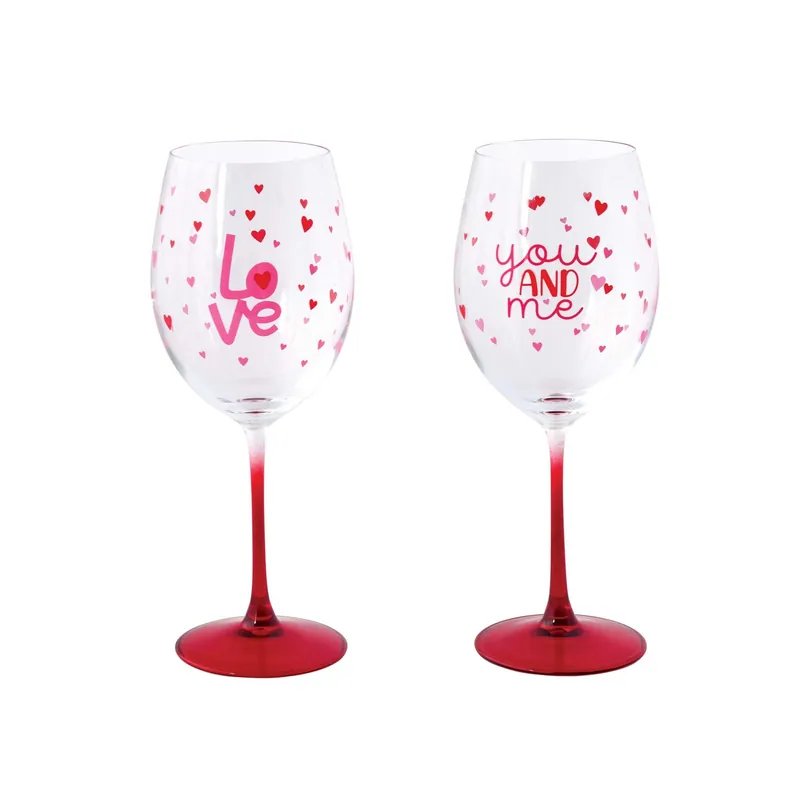 A Buon Prezzo Set 2 calici vino in vetro