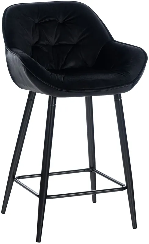 Sgabello da bar Gibson in velluto altezza seduta 76 cm Sconto