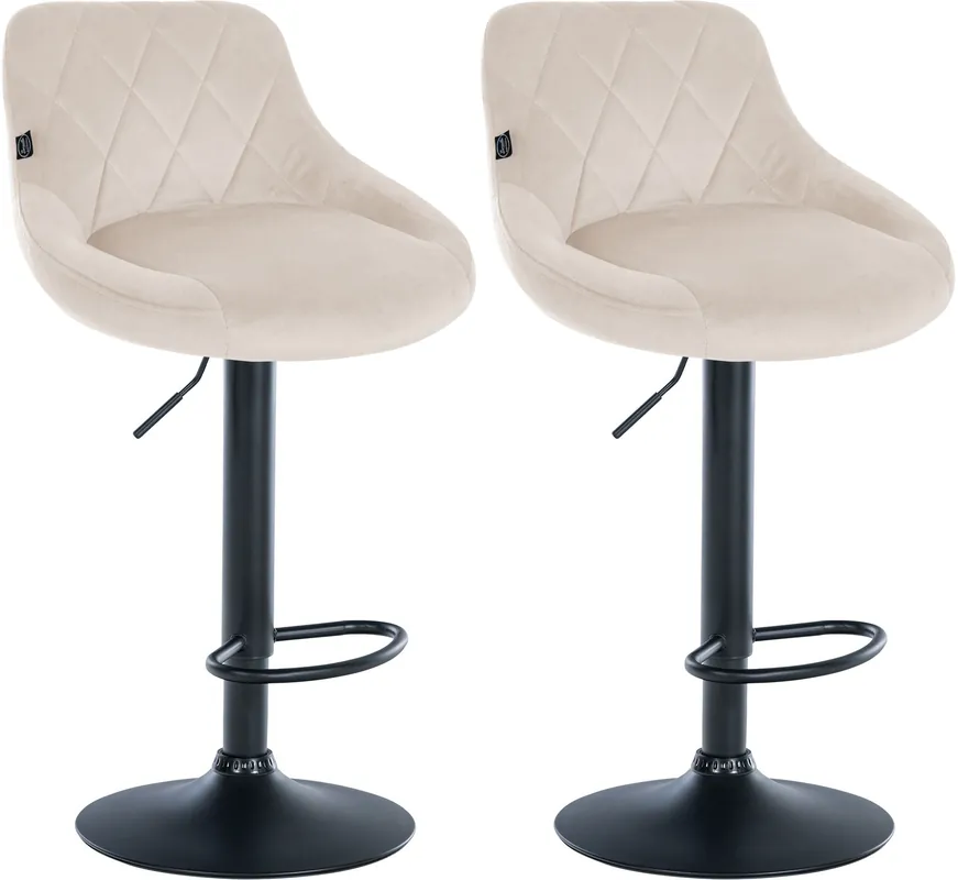 Set di 2 sgabelli da bar Lazio Velvet Must-Have