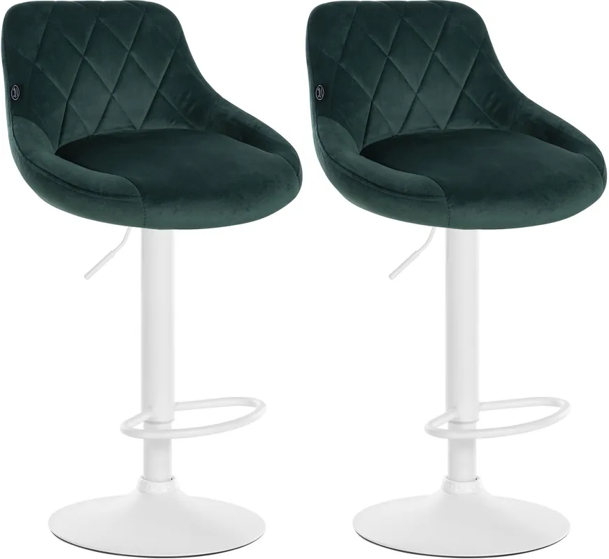 Set di 2 sgabelli da bar Lazio Velvet Miglior Prezzo