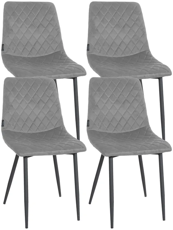 Set di 4 sedie Telde Velvet Promozione Esclusiva