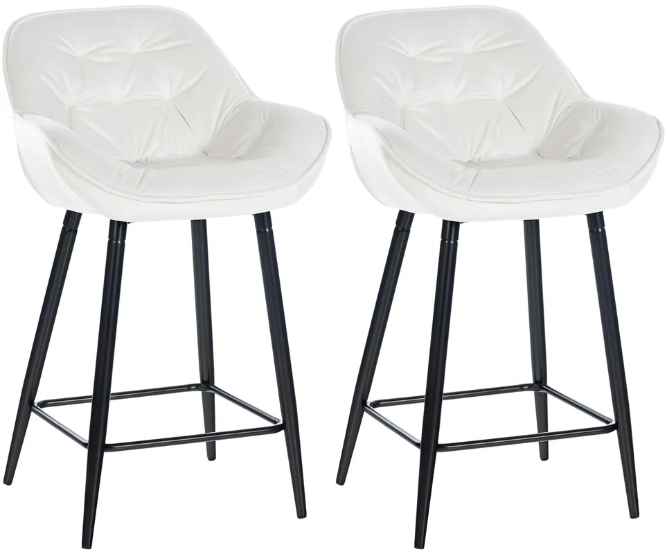 Set di 2 sgabelli da bar Gibson in velluto con altezza seduta 76 cm Ordina Subito
