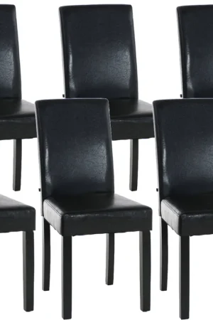 Promo Stagionale Set di 6 sedie da pranzo in finta pelle Ina