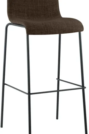A Buon Prezzo Sgabello da bar Hover in tessuto con base a quattro gambe