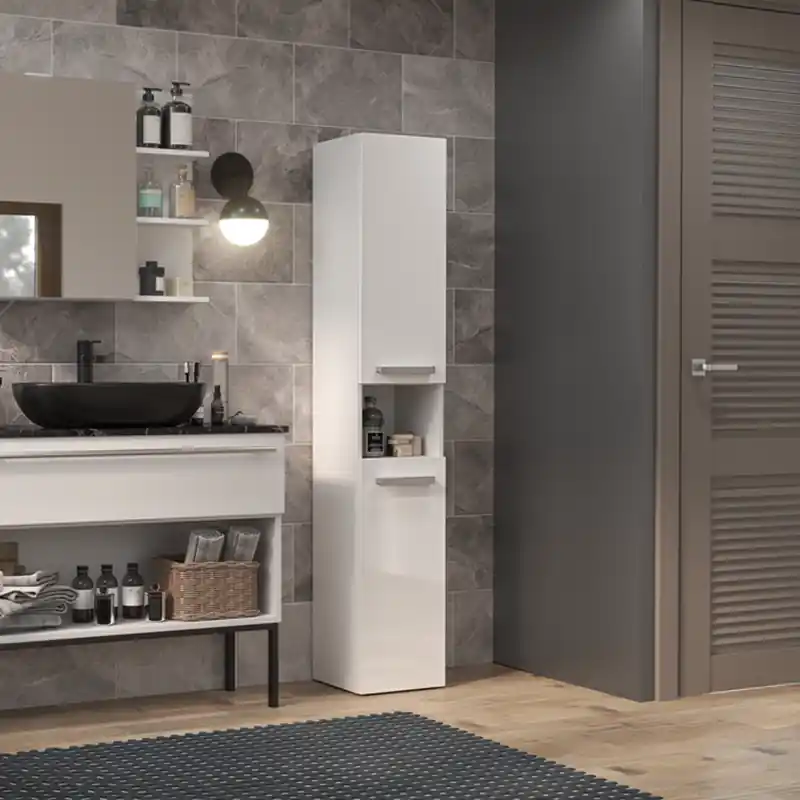 Colonna bagno a terra 2 ante 31xH174 bianco lucido Zenith Affare