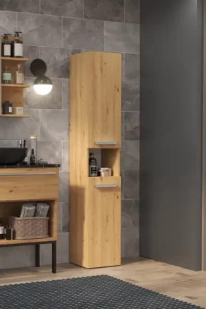 Ultimissimo Modello Colonna bagno a terra 2 ante 31xH174 rovere oldwook Zenith