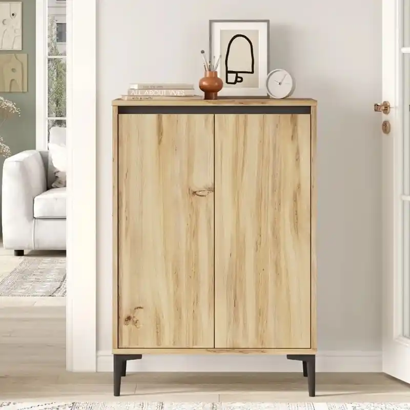 Credenza madia moderna multiuso 72xH104 cm design rovere antracite Grace Affare