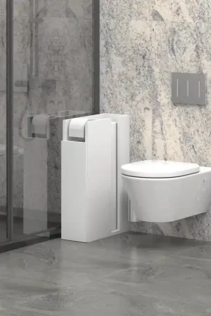 A Buon Prezzo Mobile bagno armadietto salvaspazio 42xH66 stretto bianco Aqua