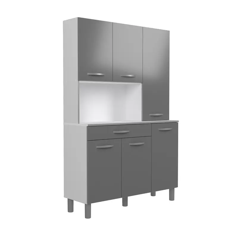 Di Tendenza Mobile da cucina moderno dispensa multiuso 120xH185 cm grigio Comer
