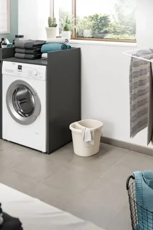 A Buon Prezzo Mobile lavatrice asciugatrice lavanderia 95xH103 con vani antracite Aurea