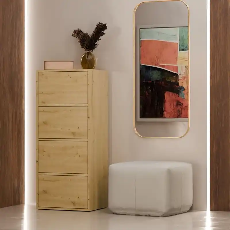 Ultima Occasione Mobile multiuso moderno 4 ante colonna 50xH119 rovere Easy