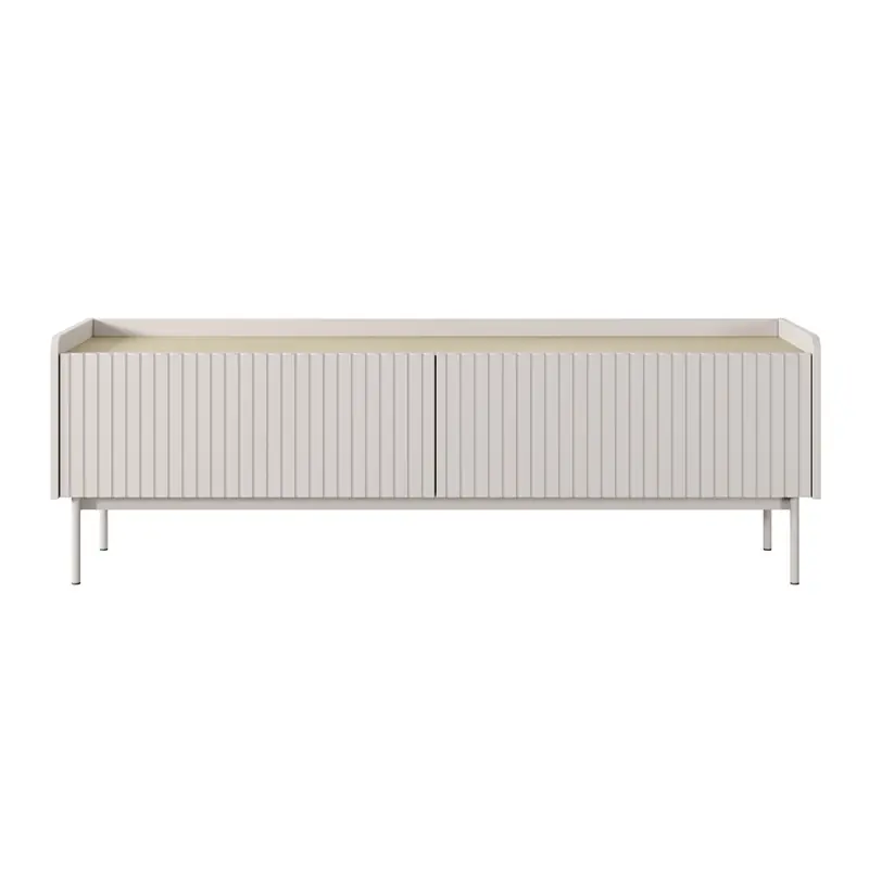 Mobile porta tv moderno design 2 ante 153xH50 cm rovere beige Astrid Reso Gratuito
