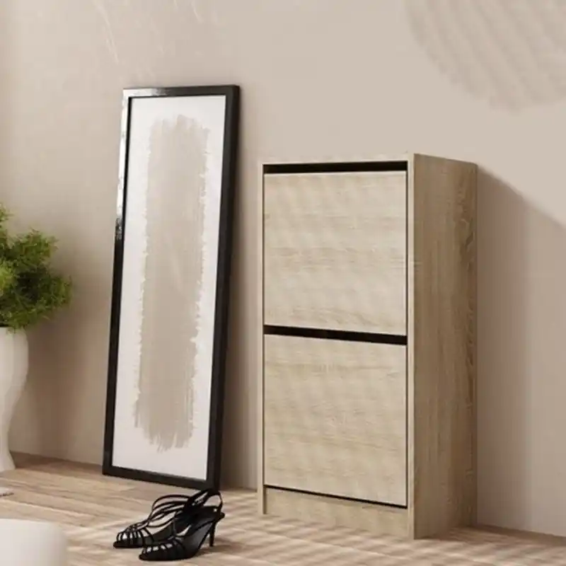 Non Perdere Scarpiera ingresso 49xH94 cm moderna 2 ante ribalta rovere Nevada