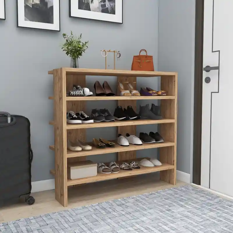 Bestseller Scarpiera moderna aperta ripiani 76xH72 cm rovere Arion