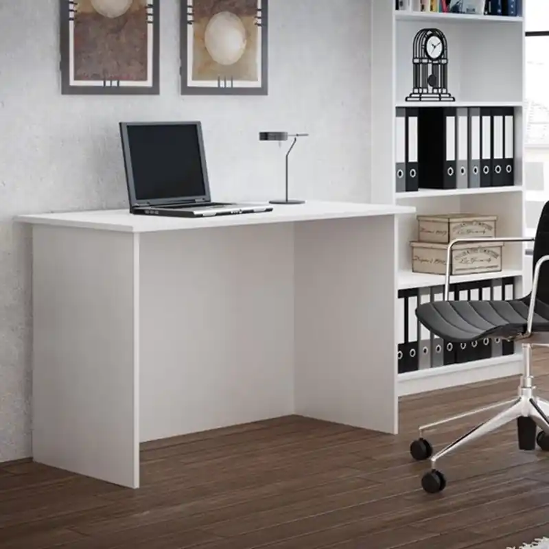 Ordina Subito Scrivania moderna bianca legno ufficio cameretta 120xH75 cm Indiana