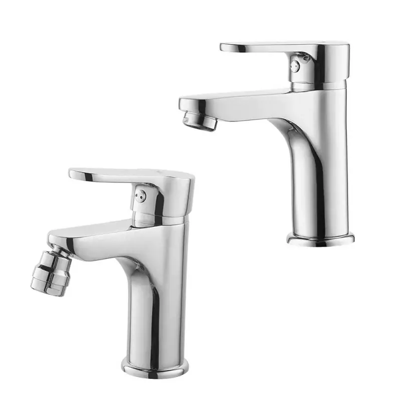 Prezzo Conveniente Set rubinetti lavabo e bidet cromati Paco piletta inclusa