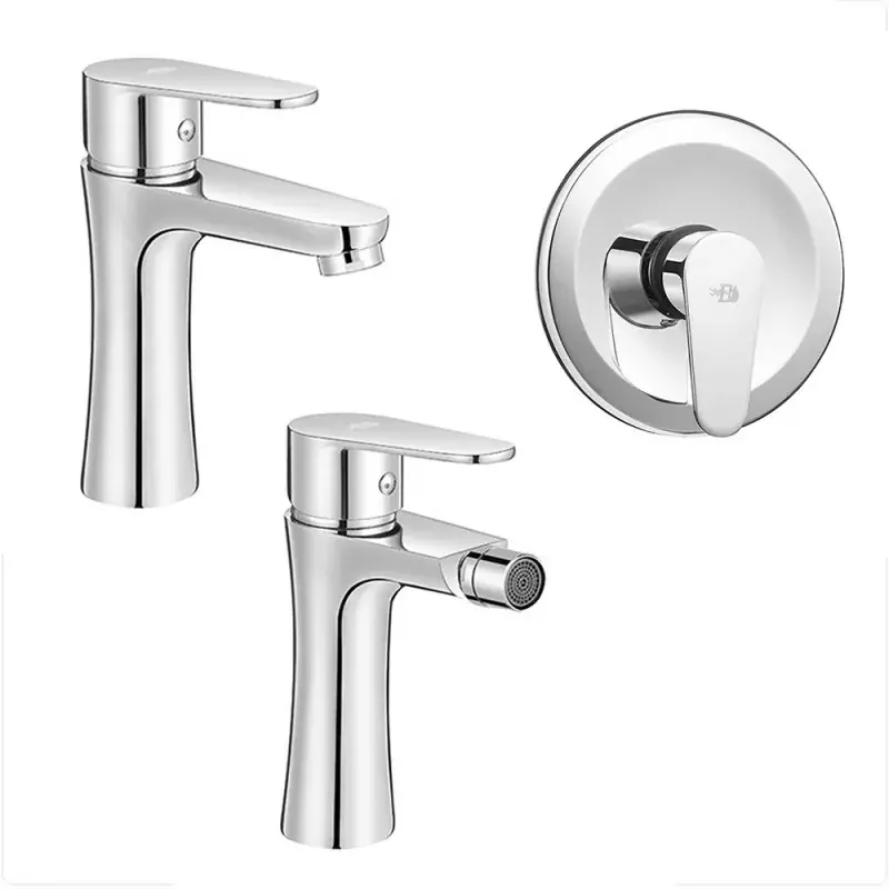 Scelto Dai Clienti Set miscelatori lavabo bidet incasso doccia cromati Lizzy