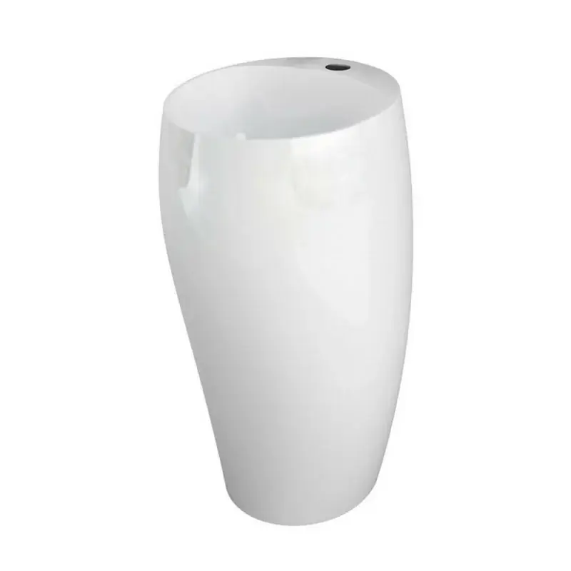 Lavabo da terra freestanding Cloud bianco alpino in ceramica Professionale