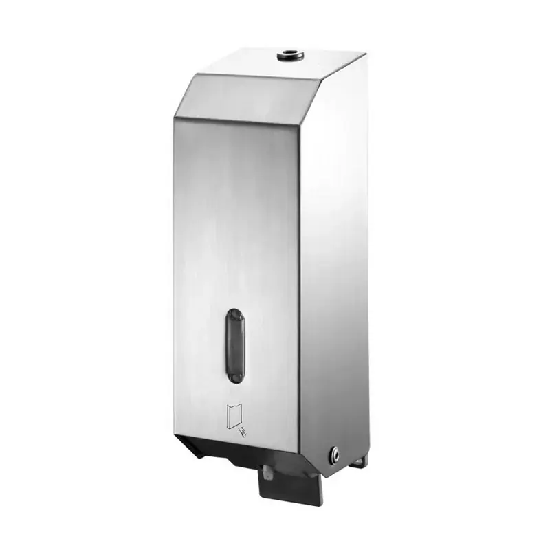Pagamento Sicuro Dispenser sapone liquido a parete 1200 ml in acciaio inox lucido
