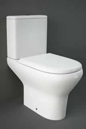 WC tradizionale monoblocco scarico a terra Rak Compact con sedile Prezzo Ridotto