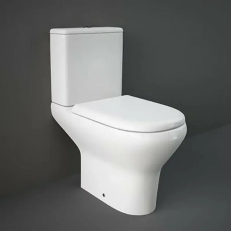 WC tradizionale monoblocco scarico a terra Rak Compact con sedile Prezzo Ridotto