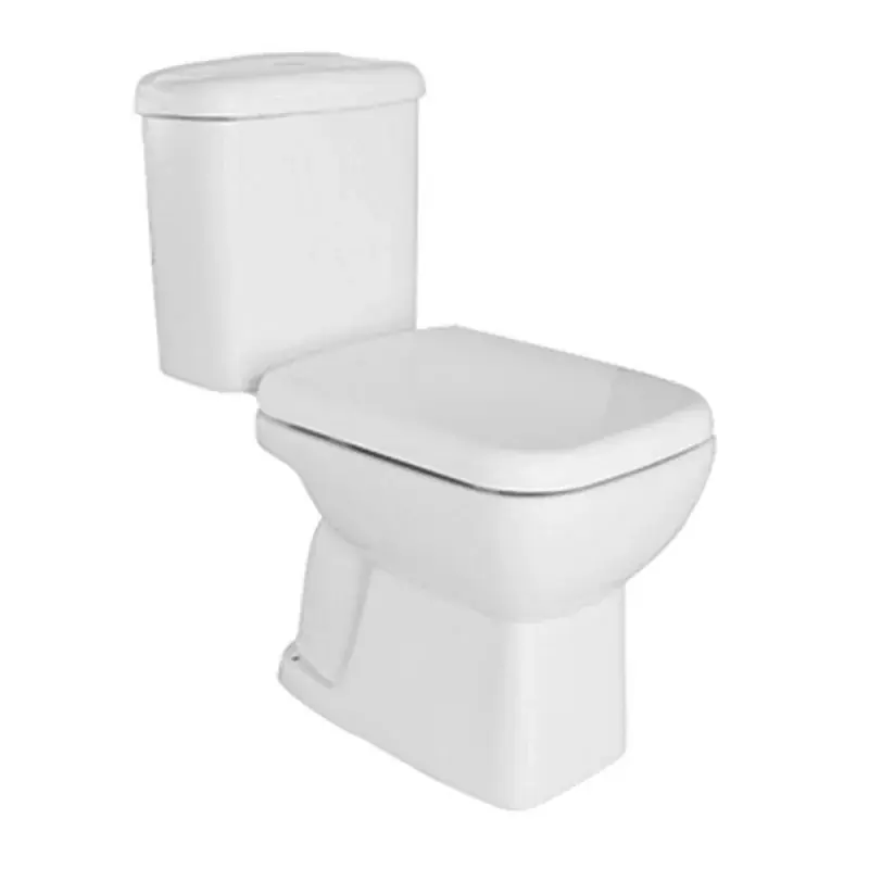 Wc tradizionale monoblocco scarico a terra completo di sedile serie Ginevra Sconto