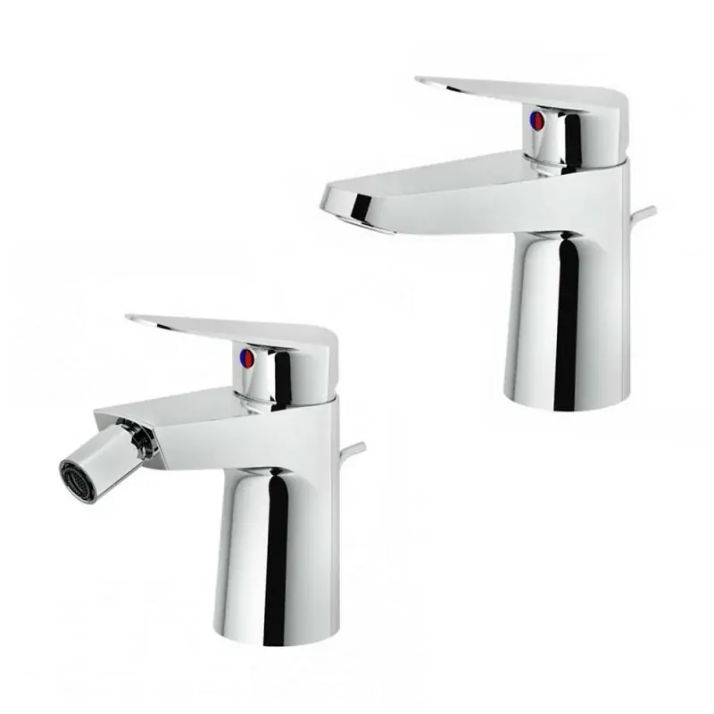 Set miscelatori lavabo e bidet Nobili Hof cromati a risparmio idrico Prezzo Ridotto