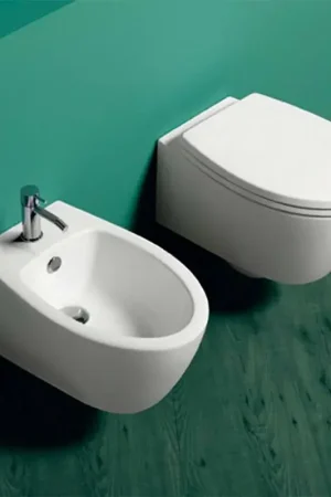 Sanitari sospesi Rimless Simas LFT Spazio con copriwater soft close incluso Prezzo Di Fabbrica