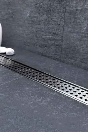 Affare Canalina doccia a pavimento 75 cm con griglia e scarico incluso in acciaio inox cromato