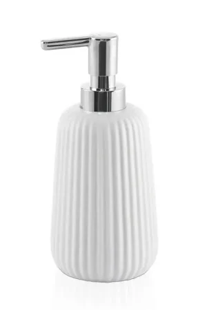 Acquista Ora Dispenser sapone liquido bianco da appoggio Gedy serie Marika in ceramica