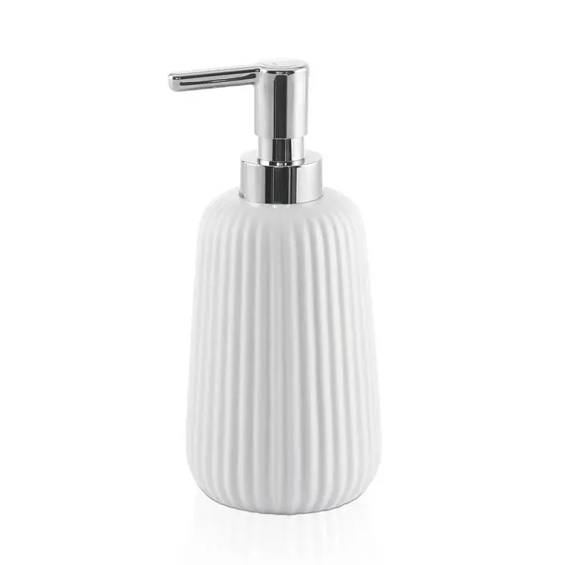 Acquista Ora Dispenser sapone liquido bianco da appoggio Gedy serie Marika in ceramica