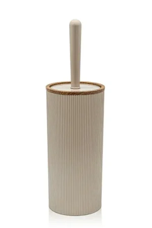 Vendita Finale Portascopino wc Tortora dettagli effetto legno serie Blob