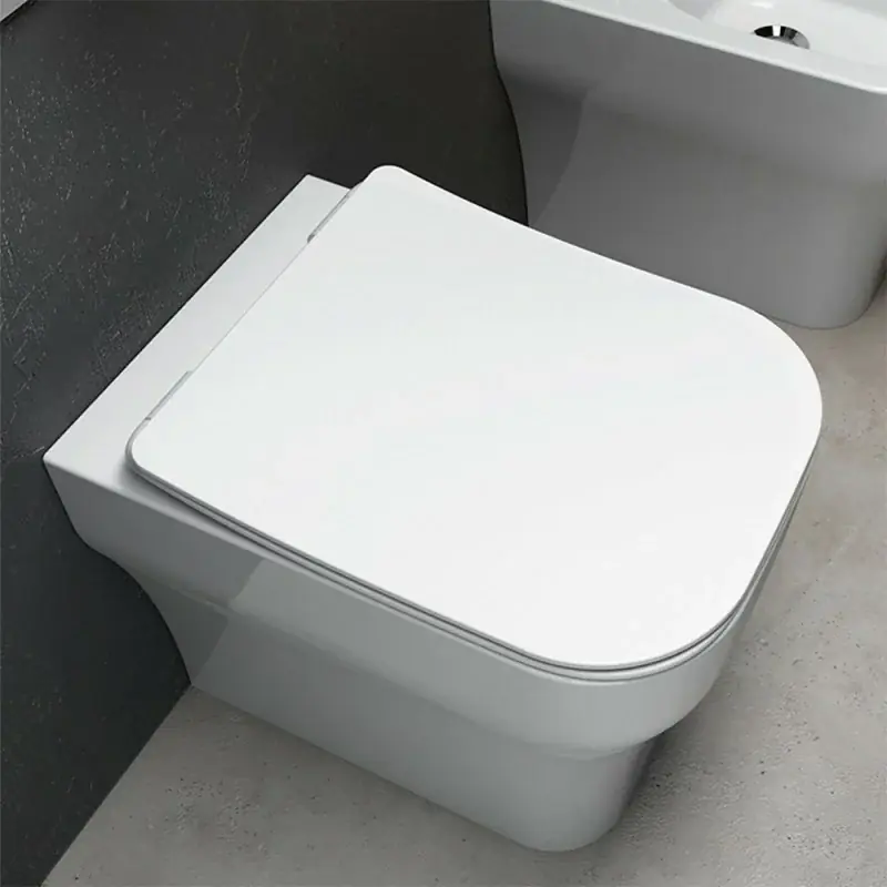 Wc filo muro rimless con scarico traslato Olympia serie Synthesis bianco lucido Economico