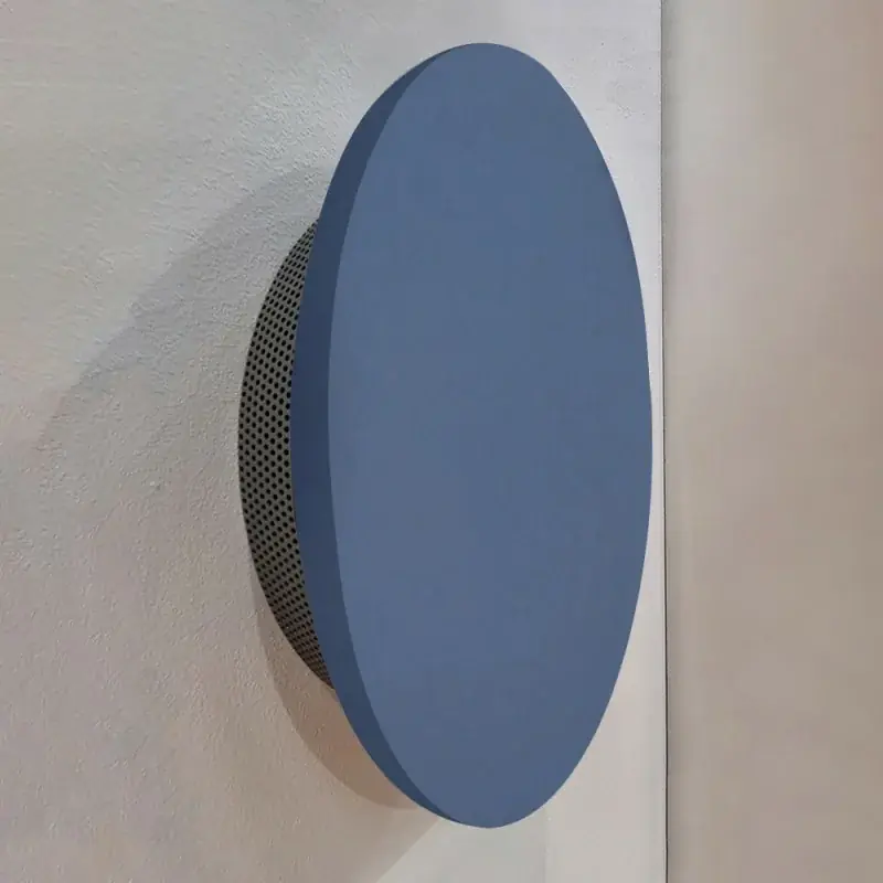 Reso Gratuito Scaldasalviette elettrico Cuzco 29,5 cm azzurro opaco 70W in ceramica