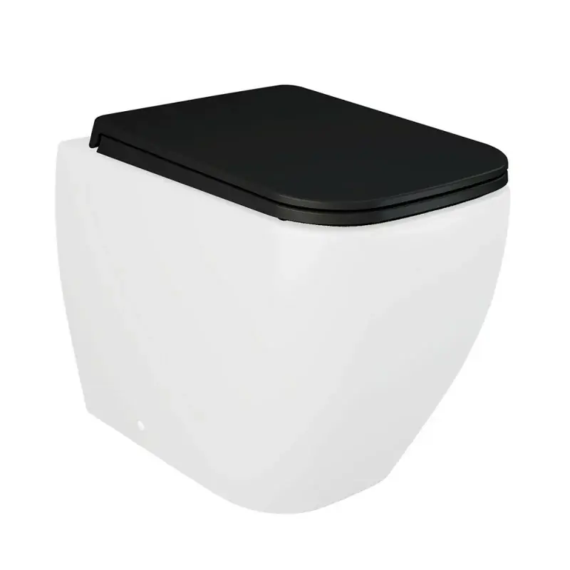 Copriwc originale nero opaco soft-close Rak serie Metropolitan Nuova Collezione