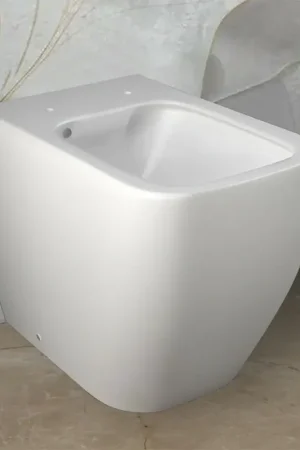 Wc filomuro bianco opaco senza brida Rak serie Metropolitan doppio scarico Miglior Prezzo
