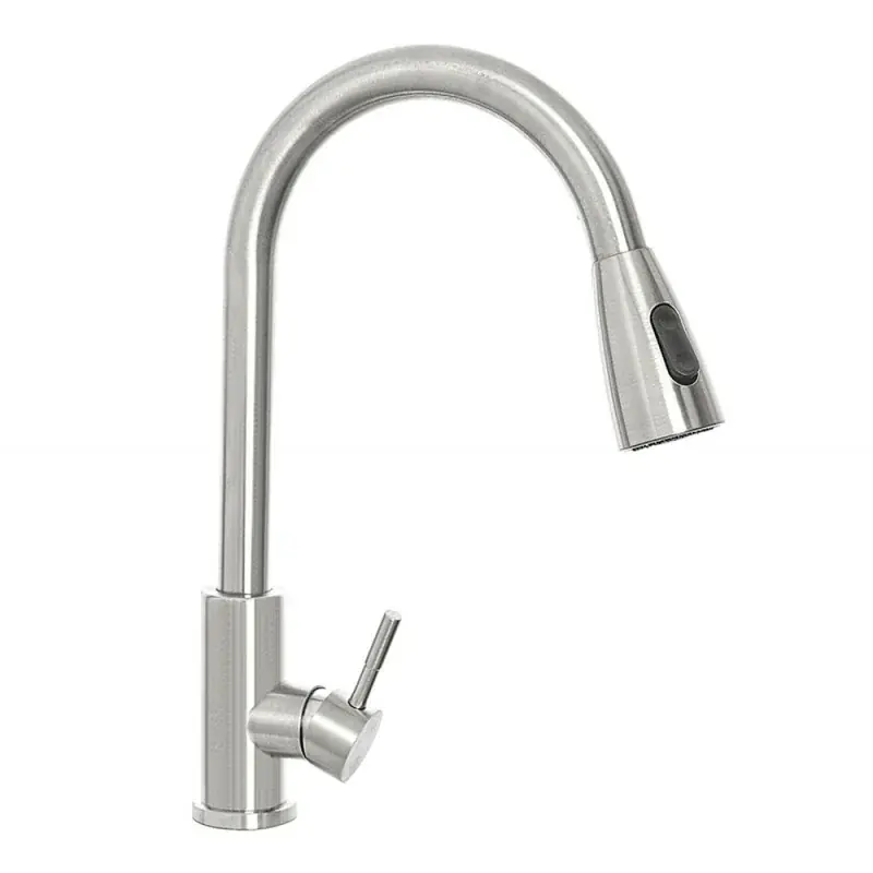 Miscelatore cucina spazzolato in acciaio inox con doccetta estraibile Subito Disponibile