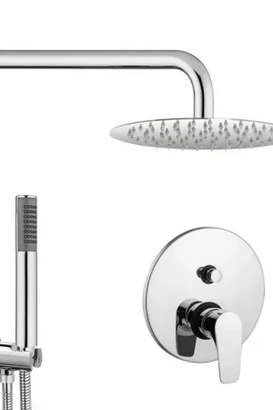 Affare Set doccia incasso Paffoni Lime con soffione tondo inox 25 e kit doccia
