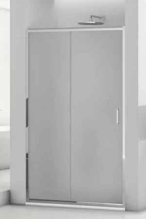 Vendita Finale Porta doccia nicchia 150 cm cromato scorrevole con vetro stampato Tay