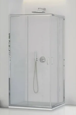 A Buon Prezzo Box doccia angolare 80x80 cm doppio scorrevole vetro trasparente Tay