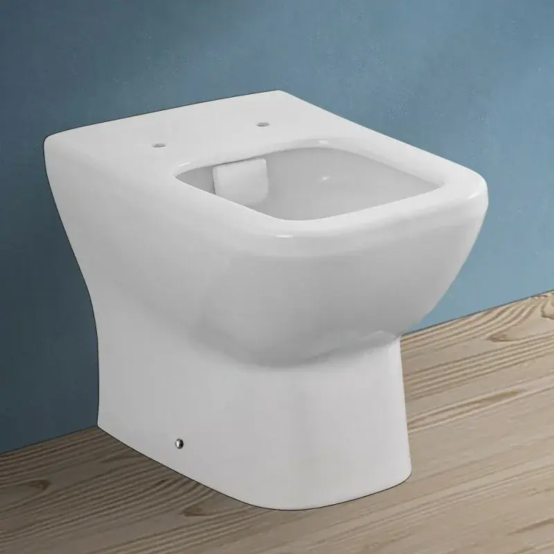 Wc filomuro senza brida in ceramica scarico universale Square Quantità Limitata