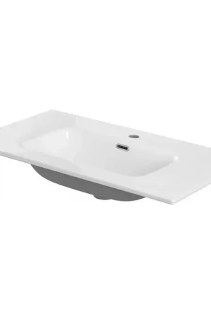Lavabo da incasso 90x46 cm in ceramica bianco lucido Must-Have