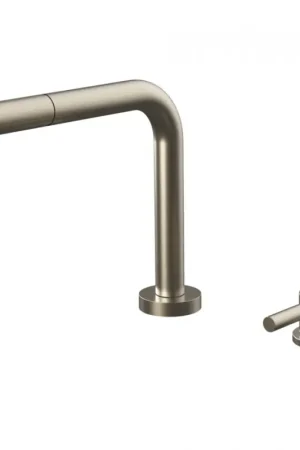 Super Prezzo PRONTA CONSEGNA - Gessi Miscelatore abbattibile con comando remoto e doccetta estraibile Su and Giù Collection 50109 149 finitura Finox