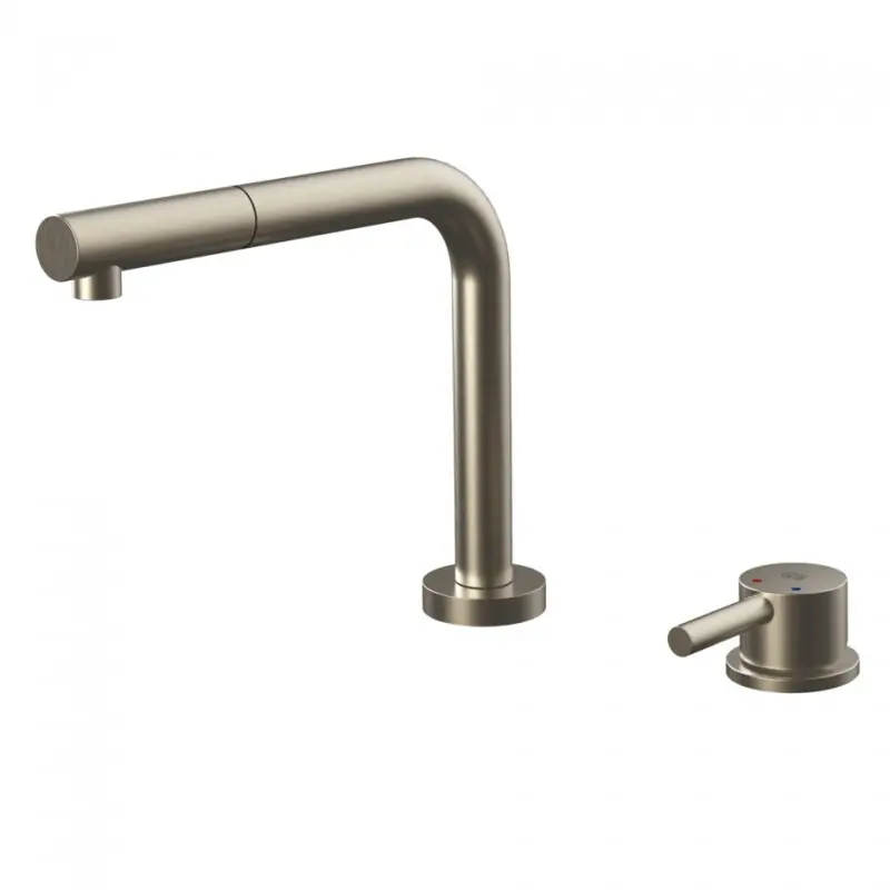 Super Prezzo PRONTA CONSEGNA - Gessi Miscelatore abbattibile con comando remoto e doccetta estraibile Su and Giù Collection 50109 149 finitura Finox