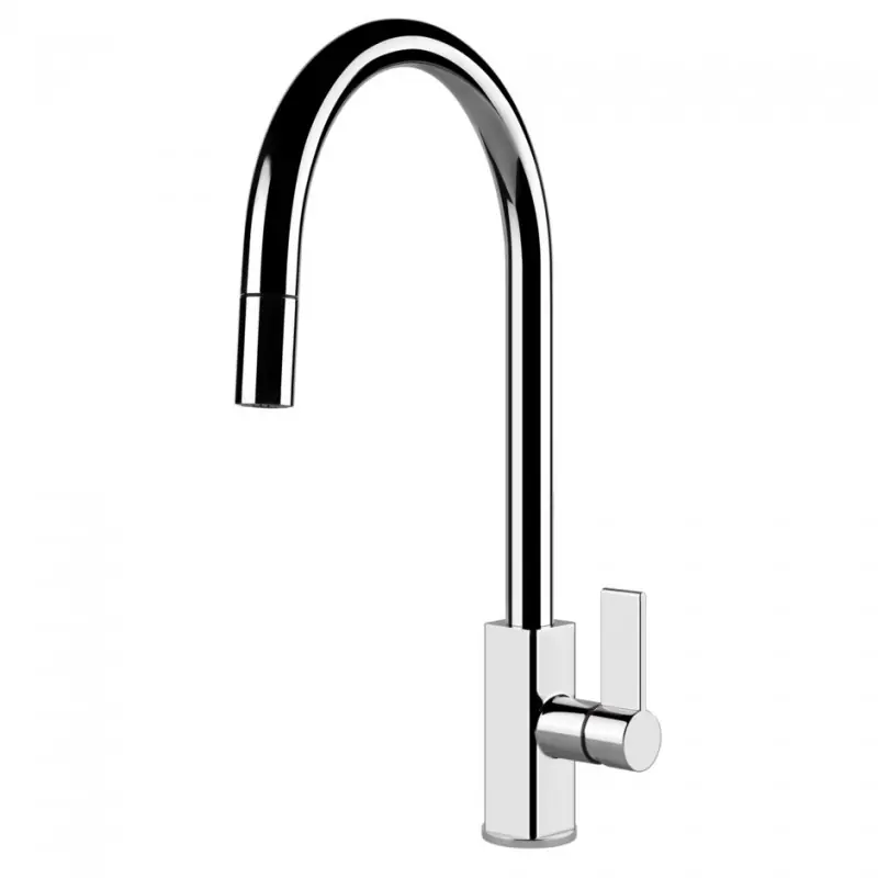Promo Stagionale PRONTA CONSEGNA - Gessi Miscelatore monocomando con doccetta estraibile Monaco Collection 17163 031 finitura cromato