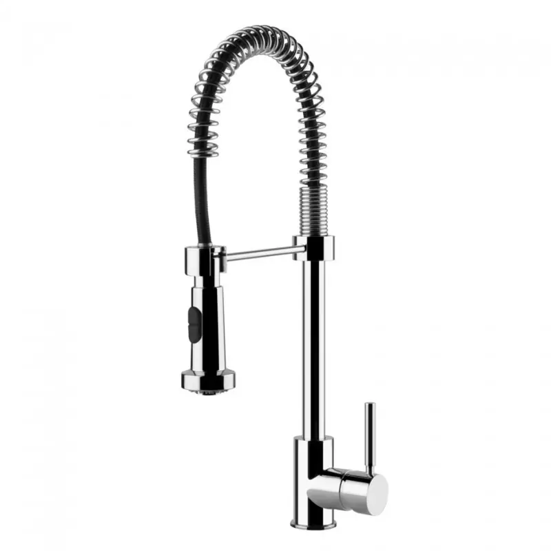 PRONTA CONSEGNA - Gessi Miscelatore semi pro monocomando con doccetta estraibile Neutron Collection 50209 031 finitura cromato Bestseller
