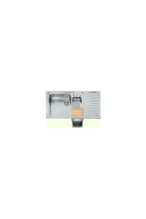 Acquista Ora Alpes Lavello semifilo F 599/1V1B1S-E con bacinella e gocciolatoio a destra in acciaio inox da 99 cm