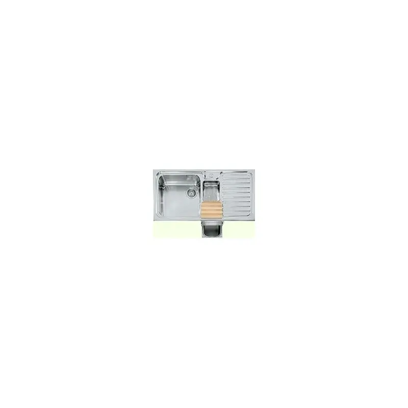 Acquista Ora Alpes Lavello semifilo F 599/1V1B1S-E con bacinella e gocciolatoio a destra in acciaio inox da 99 cm