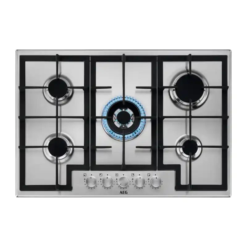 Prezzo Conveniente PRONTA CONSEGNA - AEG Piano cottura a gas HGB 75420 SM finitura inox da 75 cm
